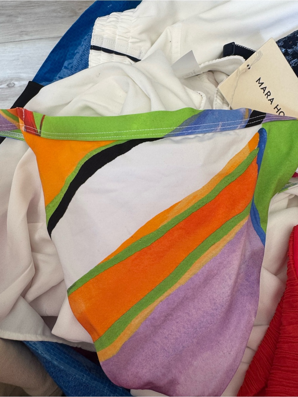 Colorful Abstract Print Bikini Bottom - Multicolor - Picture 3 of 4